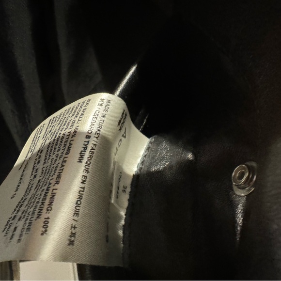 Acne Studios Leather Biker Jacket Size 36 - Picture 7 of 9